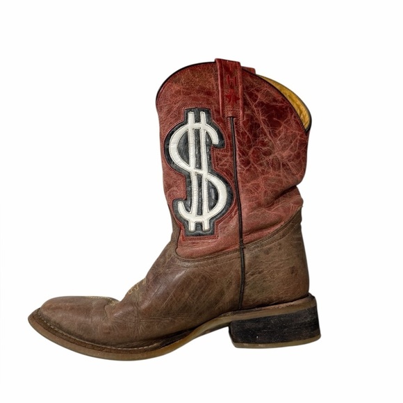 TIN HAUL Men\'s Money Maker \'Mo\' Money\' Western Boots Size 7.5 D main image 5